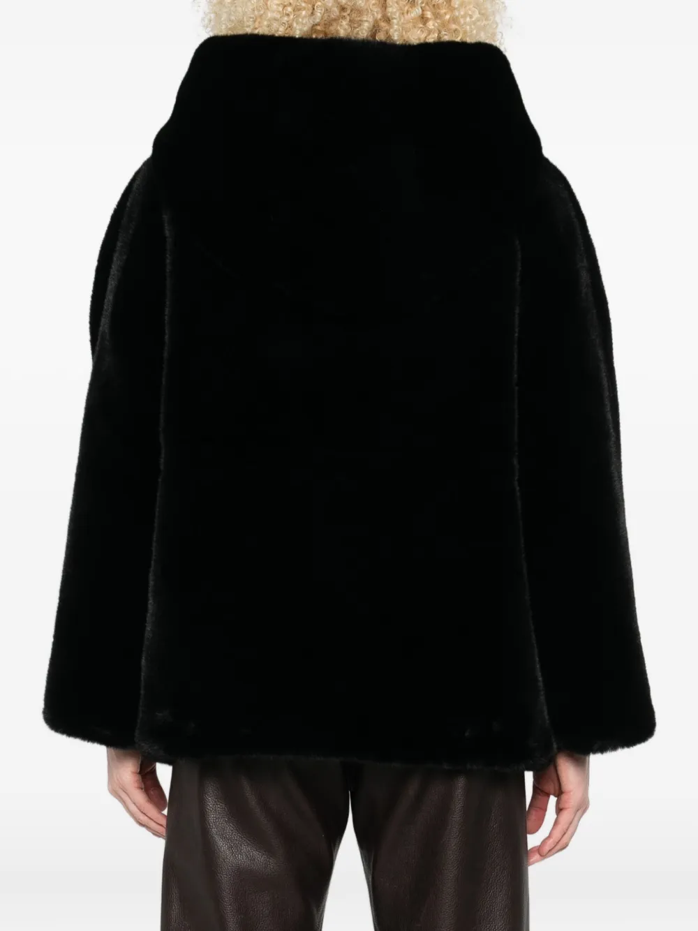 Emporio Armani hooded zip-front jacket Zwart