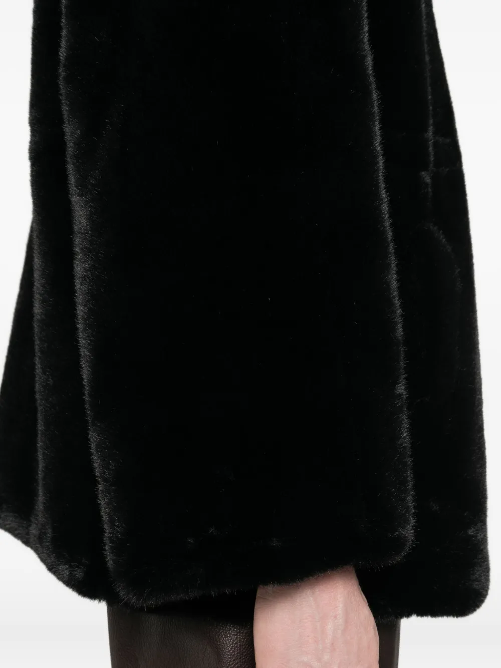 Emporio Armani hooded zip-front jacket Zwart