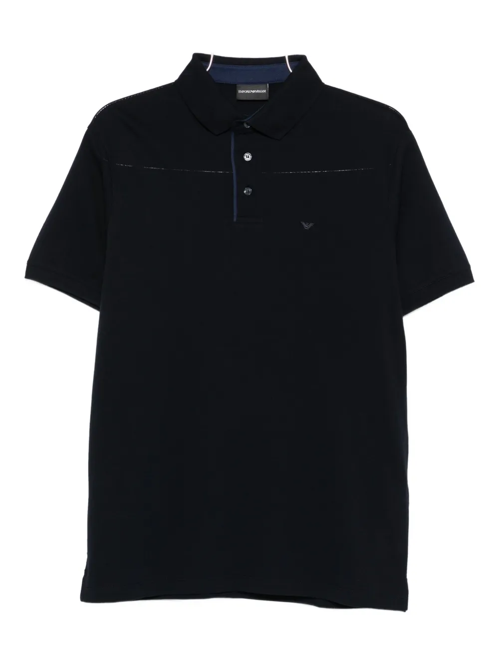 Emporio Armani Poloshirt met contrasterend stiksel Blauw