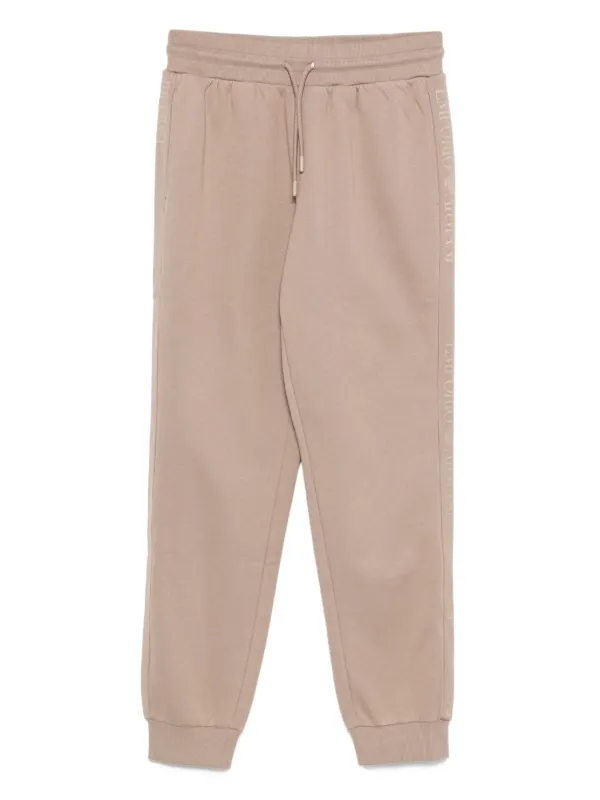 Emporio Armani logo-embellishment Trousers Neutrals FARFETCH IN