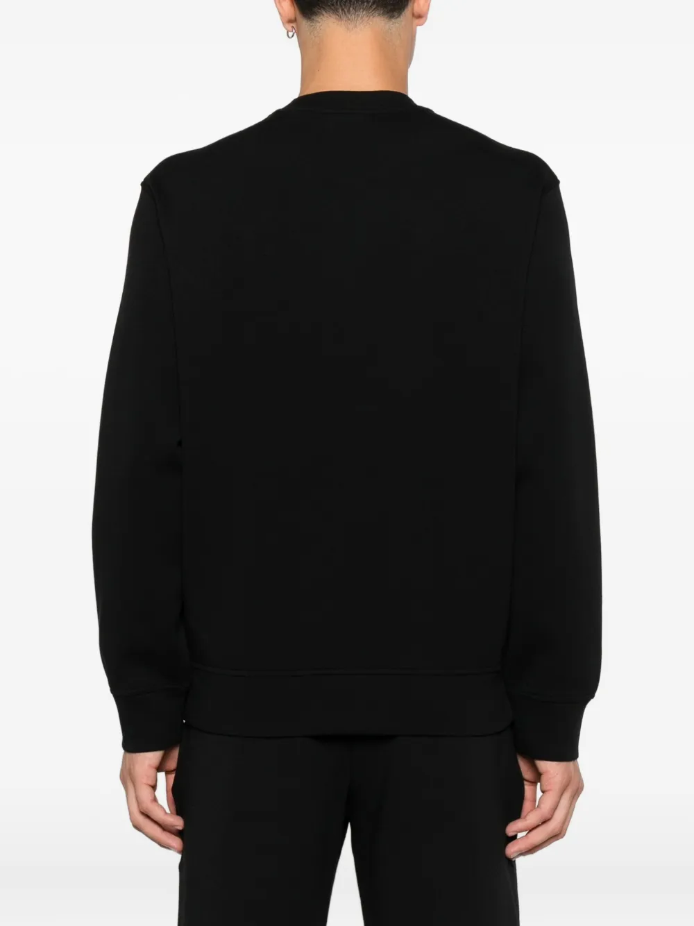 Emporio Armani Sweater met opgestikte zak en ronde hals Zwart