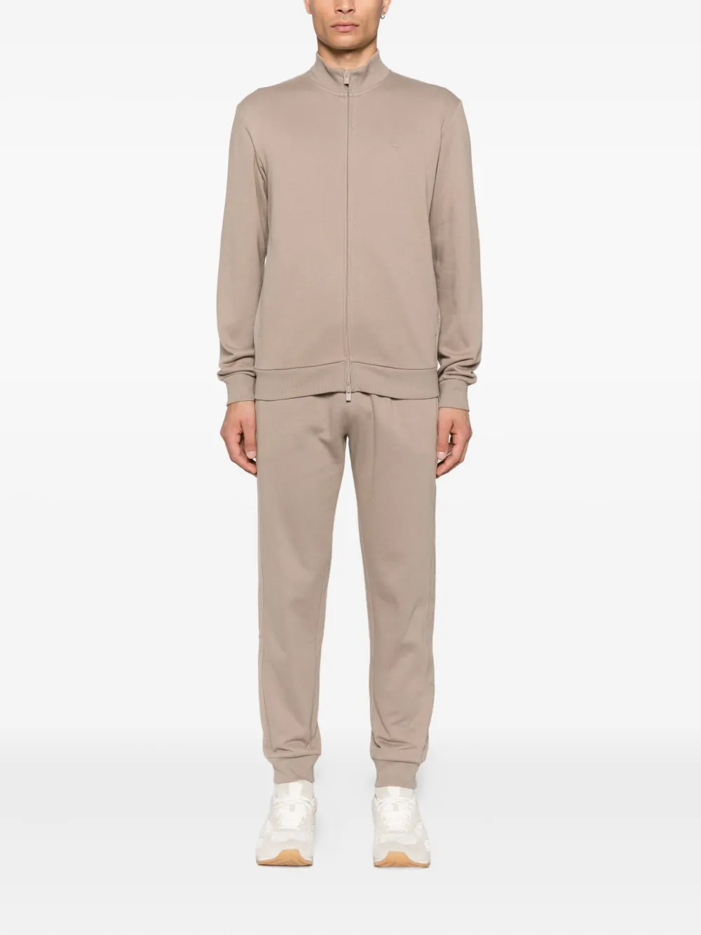 Emporio Armani Trainingsbroek met elastische taille - Beige