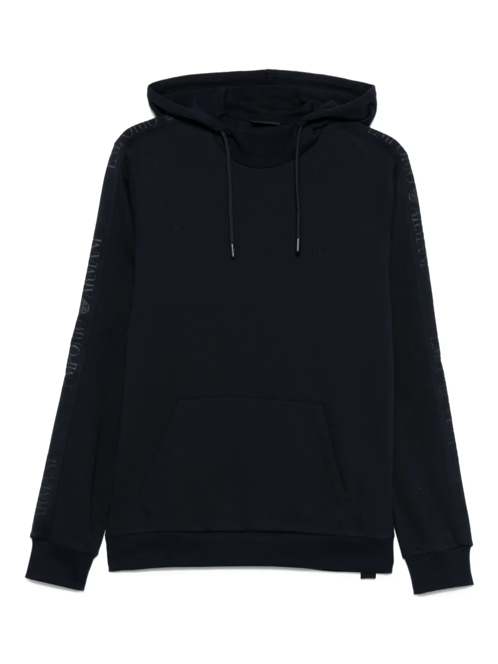 Emporio Armani Hoodie met geborduurd logo Blauw