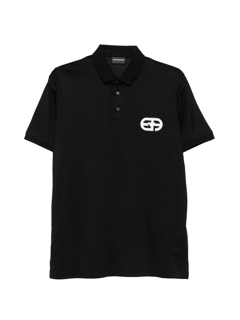 Emporio Armani eagle-logo polo shirt – Black Emporio Armani eagle-logo polo shirt – Black