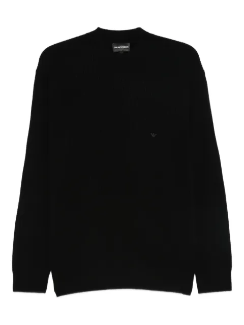Emporio Armani ribbed crew-neck sweater