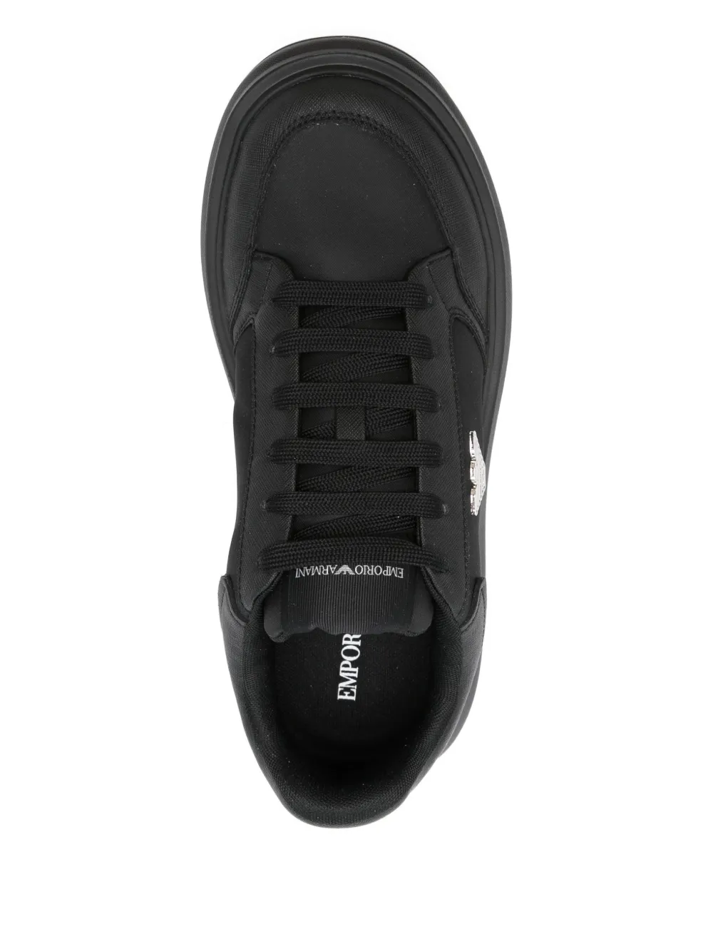Emporio Armani logo-plaque sneakers Black
