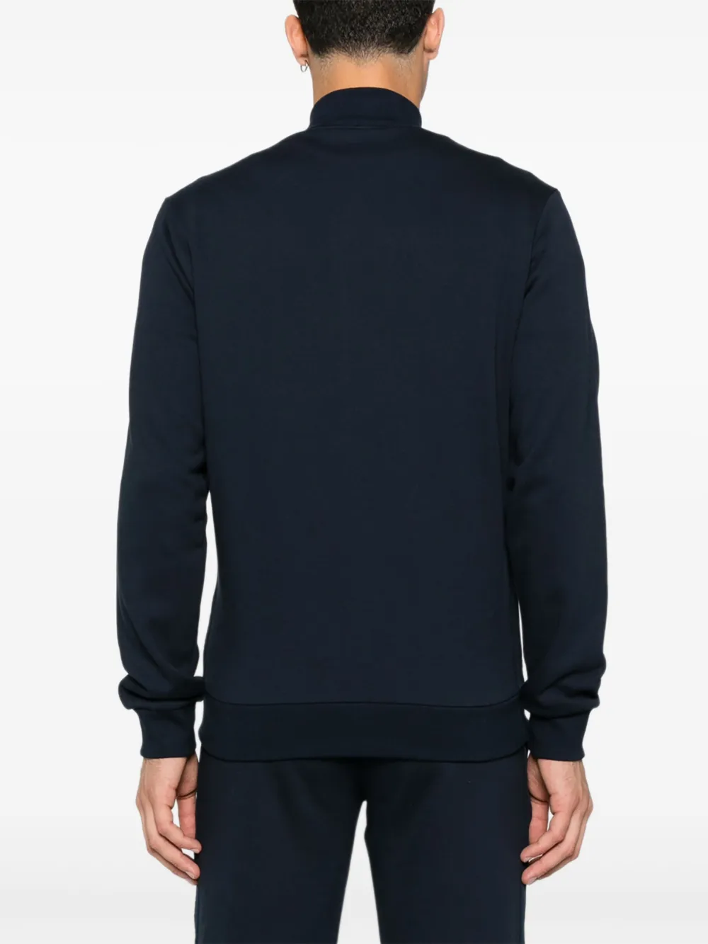 Emporio Armani logo-detail elasticated-waistband track pants Blauw