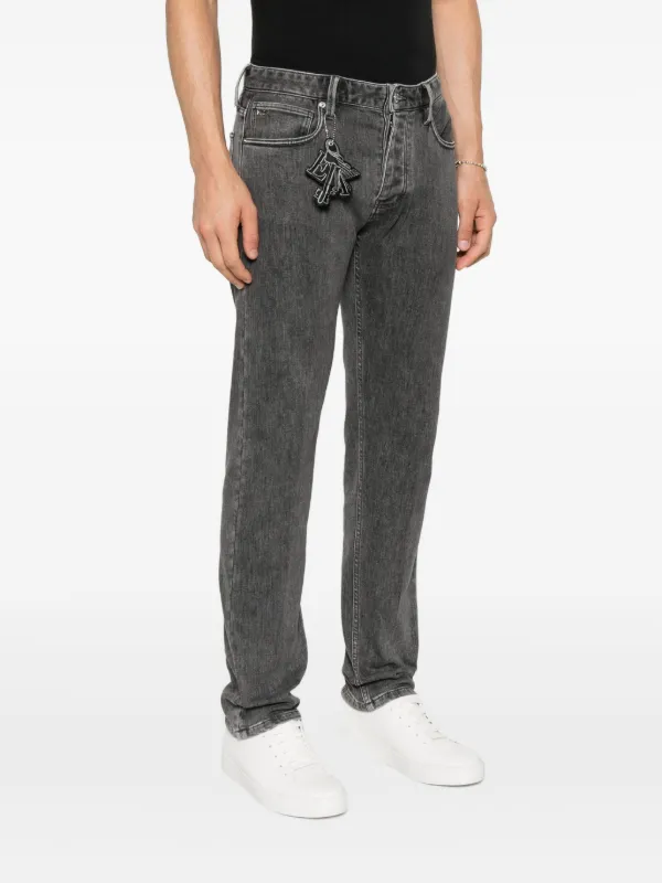 パンツ EMPORIO ARMANI eagle logo denims Emporio Armani Eagle-logo Jeans | Grey | FARFETCH