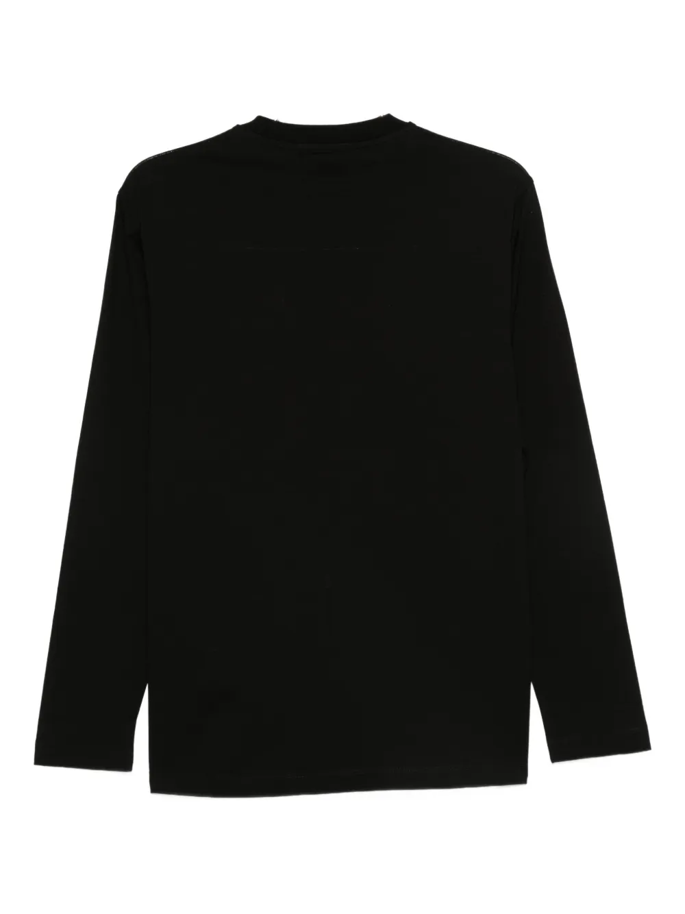 Emporio Armani long-sleeve cotton T-shirt Zwart