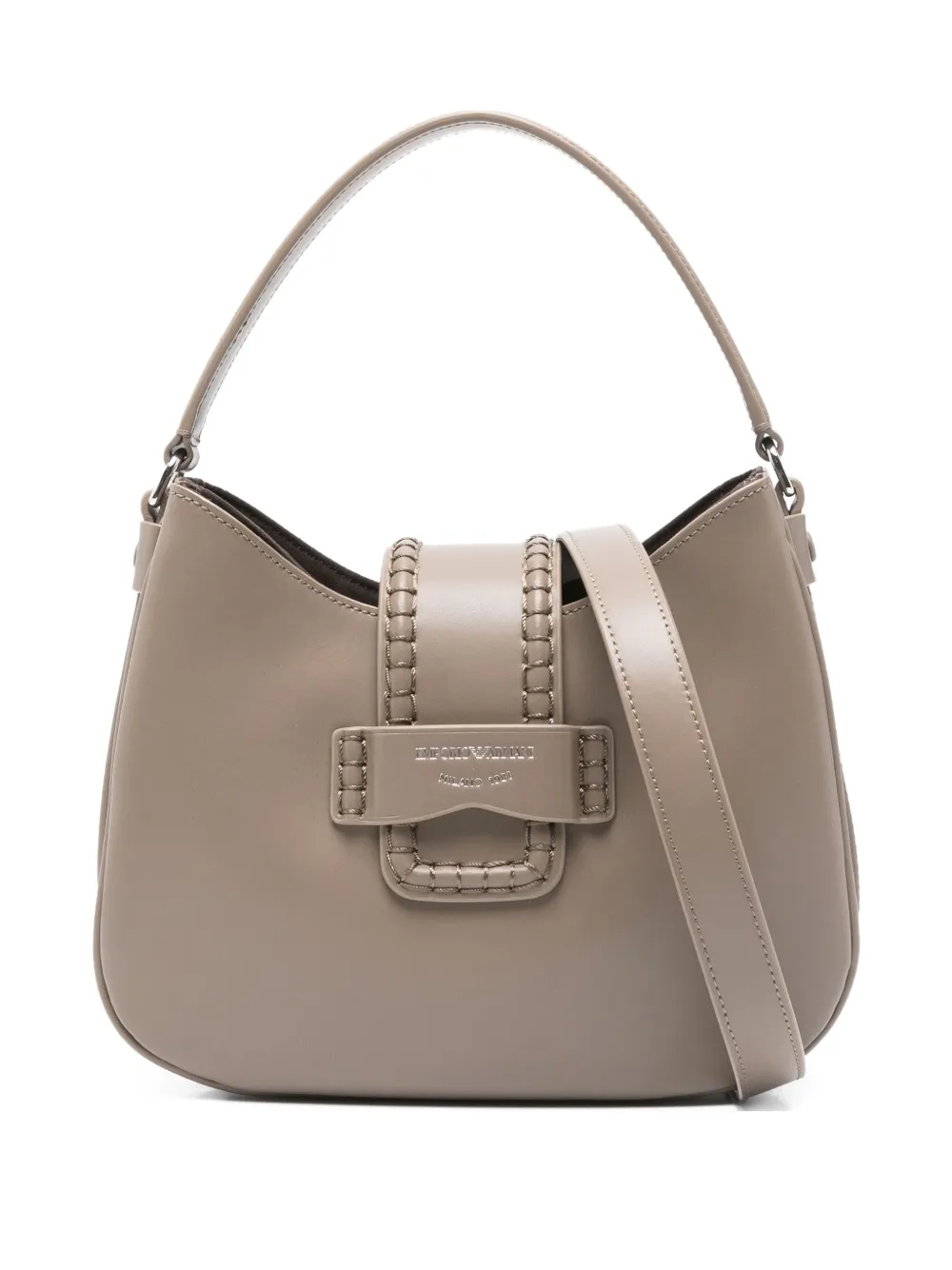 Emporio Armani Shopper met gevlochten detail Grijs