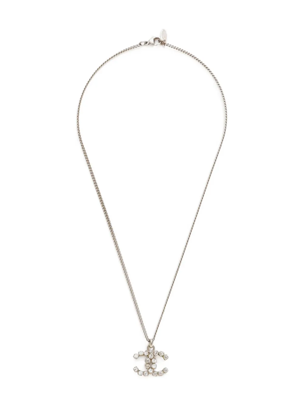 CHANEL Pre-Owned 2005 CC-mark rhinestone-embellished necklace - CHANEL Pre-Owned 2005 CC-mark rhinestone-embellished necklace -
