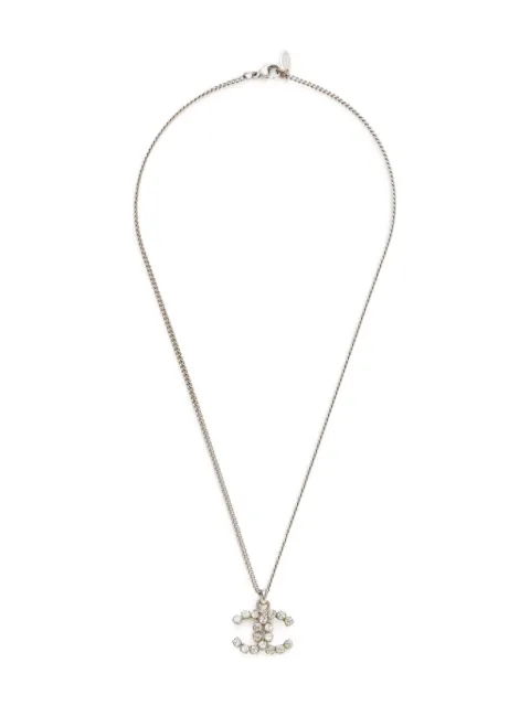 CHANEL Pre-Owned 2005 CC-mark rhinestone-embellished necklace