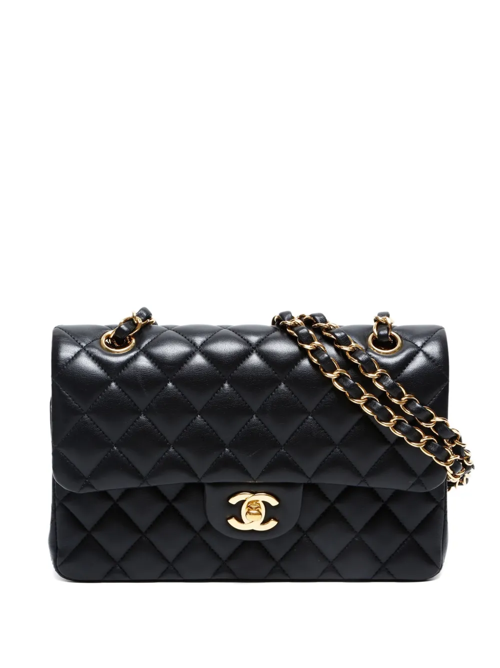 CHANEL Pre-Owned 2019 Double Flap shoulder bag - ブラック CHANEL Pre-Owned 2019 Double Flap shoulder bag - ブラック