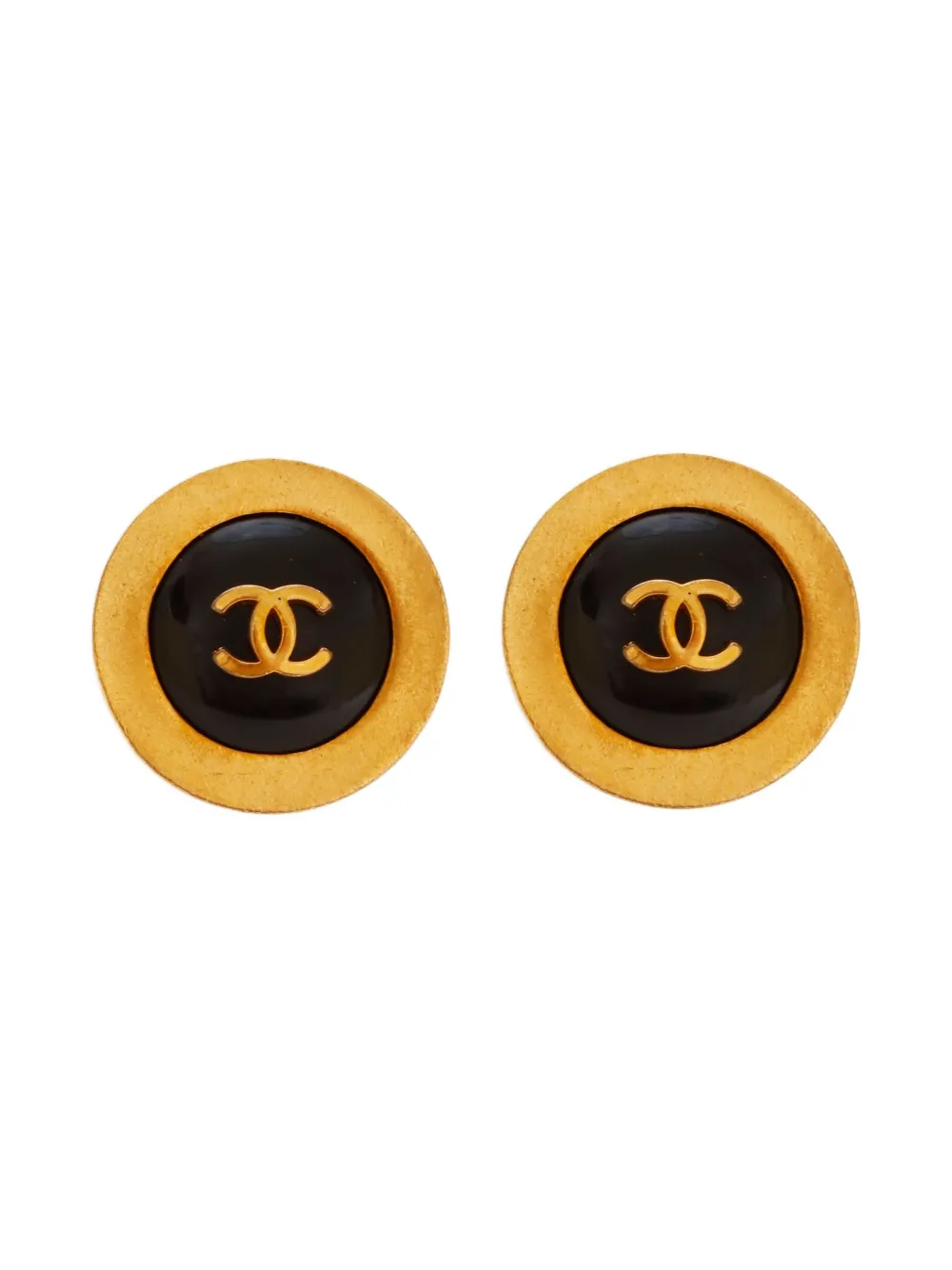 CHANEL Pre-Owned 1994 CC-mark clip-on earrings - ゴールドトーン CHANEL Pre-Owned 1994 CC-mark clip-on earrings - ゴールドトーン