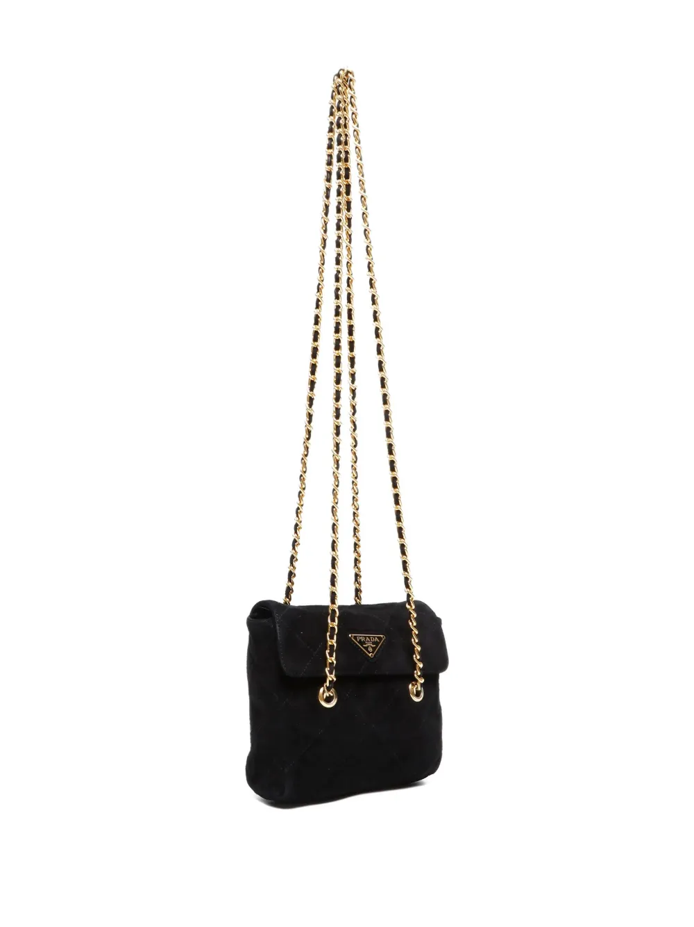 Prada Pre-Owned 2000-2020s suede chain-strap shoulder bag | Pre-Owned | Image 2