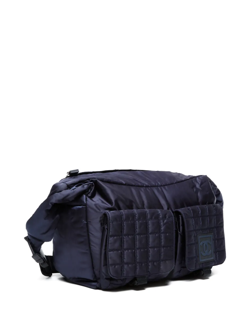 Pre-owned Chanel 2004-2005 Sport Line Shoulder Bag In Blue