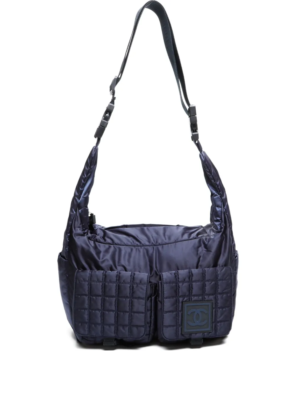 Pre-owned Chanel 2004-2005 Sport Line Shoulder Bag In Blue