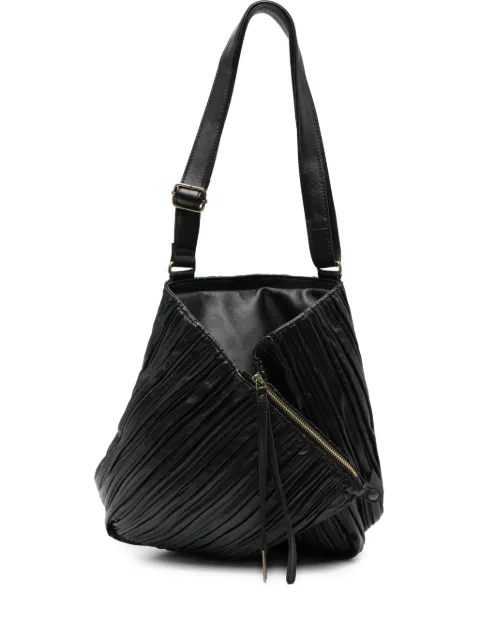 Mialuis Gabri pleated leather shoulder bag