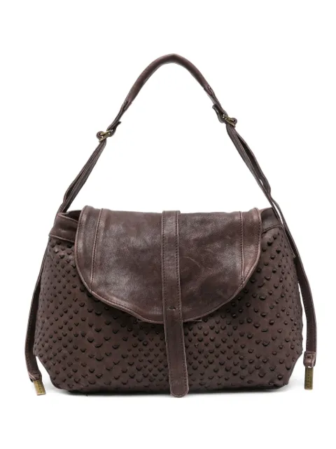 Mialuis perforated leather shoulder bag