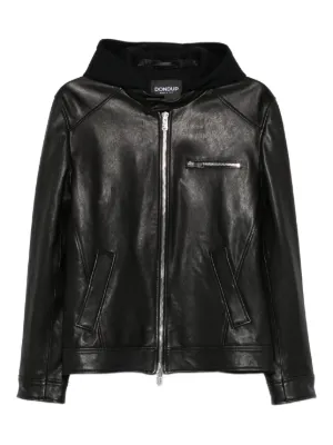 Emporio Armani レザージャケット | ブラック | FARFETCH JP