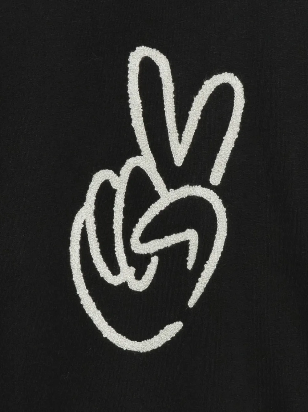 Molo peace-sign long-sleeves sweatshirt Zwart