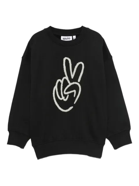 Molo peace-sign long-sleeves sweatshirt