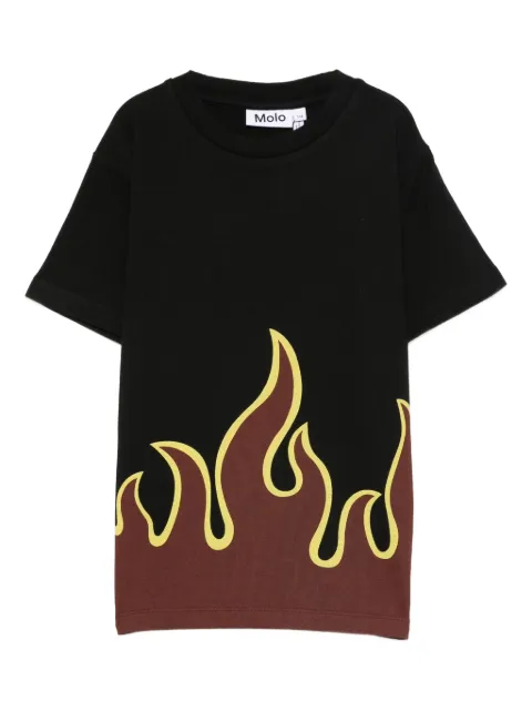 Molo flame-print short-sleeves top
