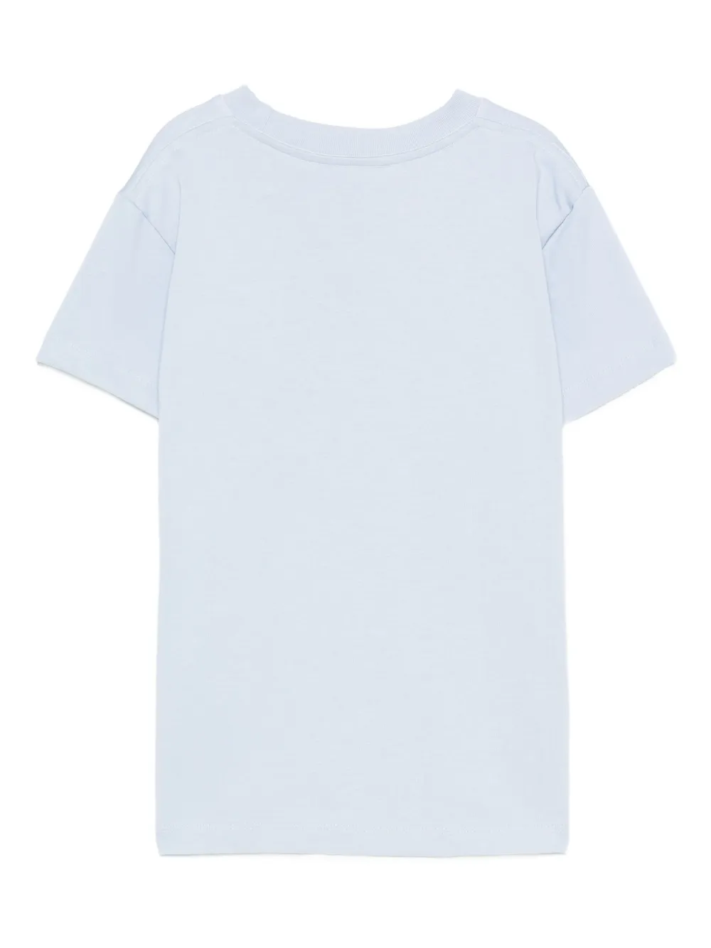 Molo T-shirt met dinosaurus- en vulkaanprint Blauw