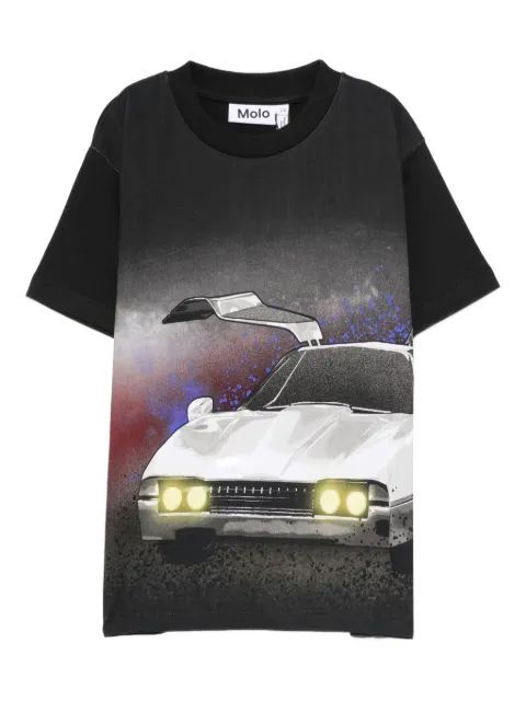 Molo car-print organic-cotton T-shirt