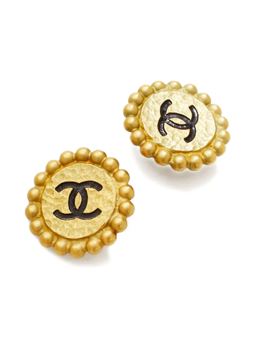 CHANEL Pre-Owned 1994 CC-mark clip-on earrings | Image 2