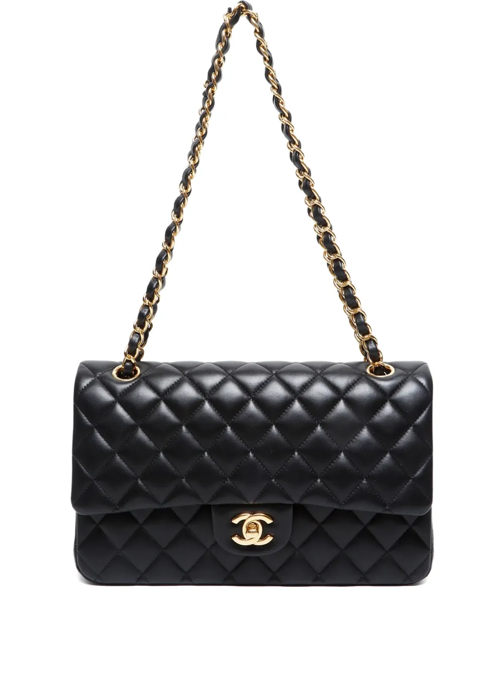 CHANEL Pre-Owned 2018 medium Double Flap shoulder bag - ブラック CHANEL Pre-Owned 2018 medium Double Flap shoulder bag - ブラック