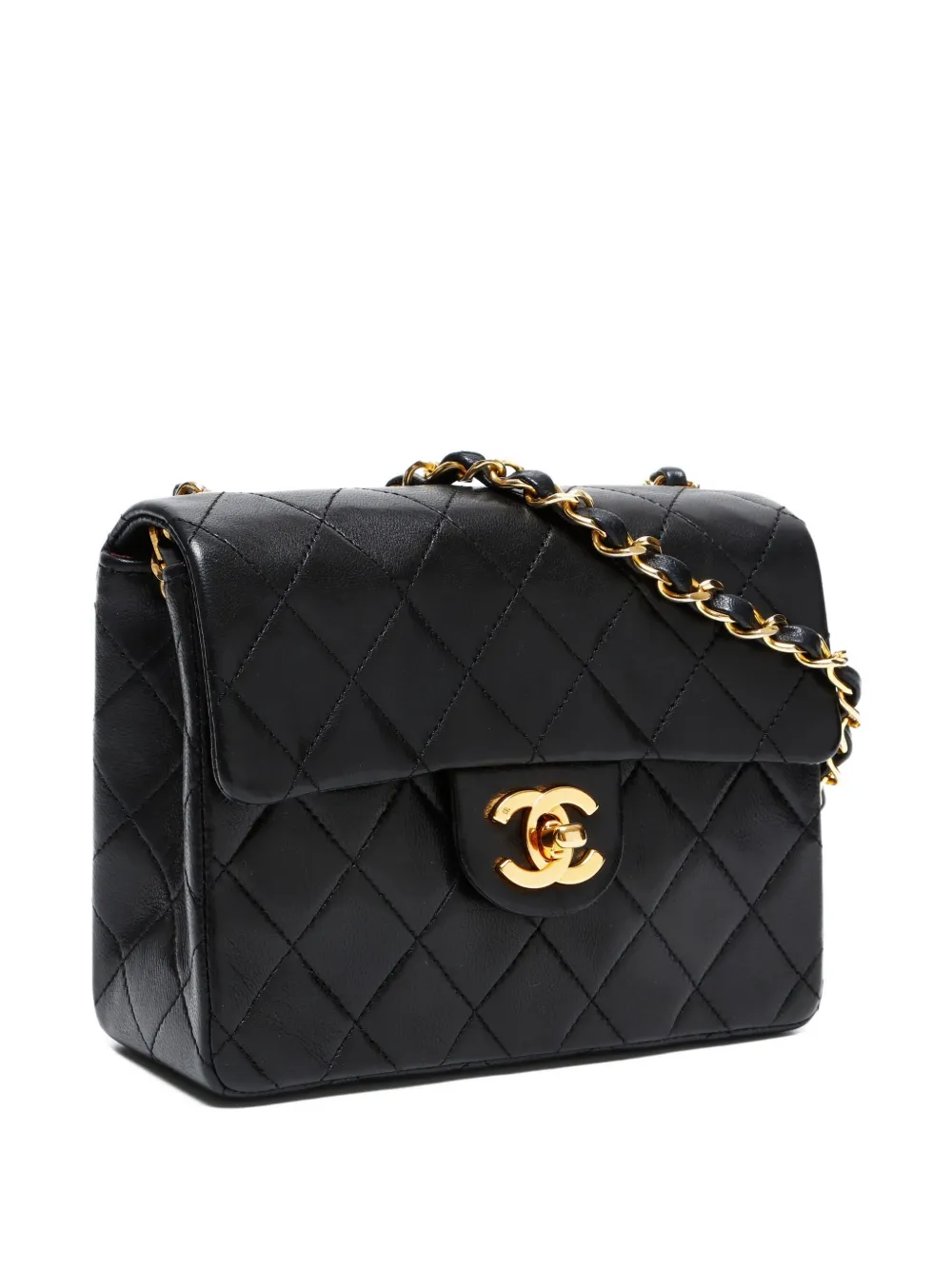 Pre-owned Chanel 1986-1988 Classic Flap Shoulder Bag In Black