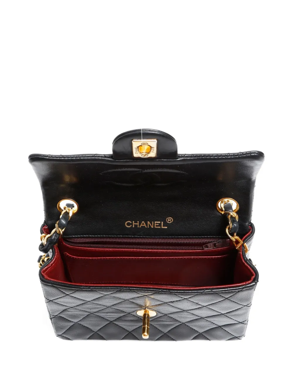 Pre-owned Chanel 1986-1988 Classic Flap Shoulder Bag In Black