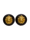 CHANEL Pre-Owned 1994 lion-head clip-on earrings - Gold
