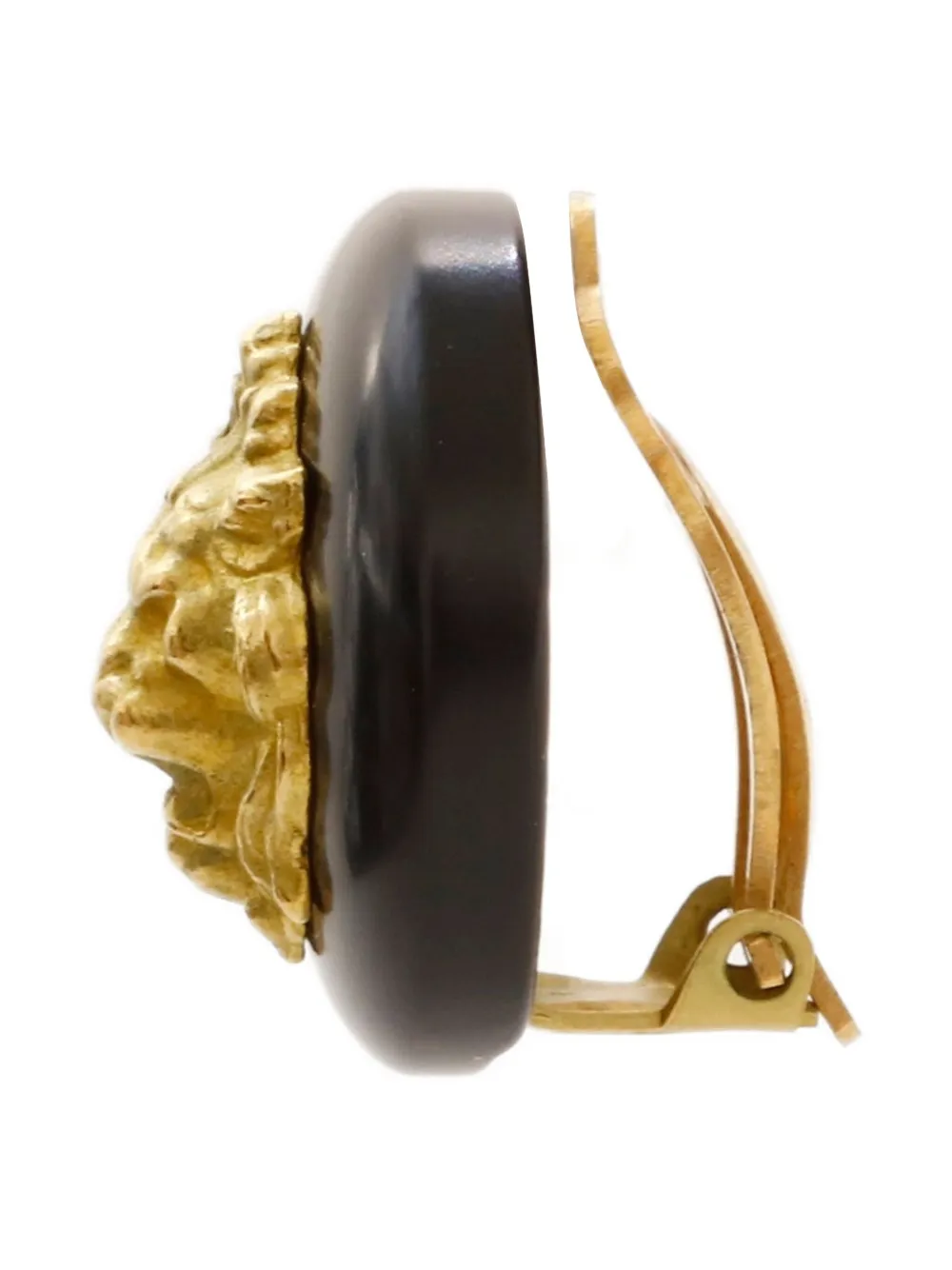 CHANEL Pre-Owned 1994 lion-head clip-on earrings | Image 2