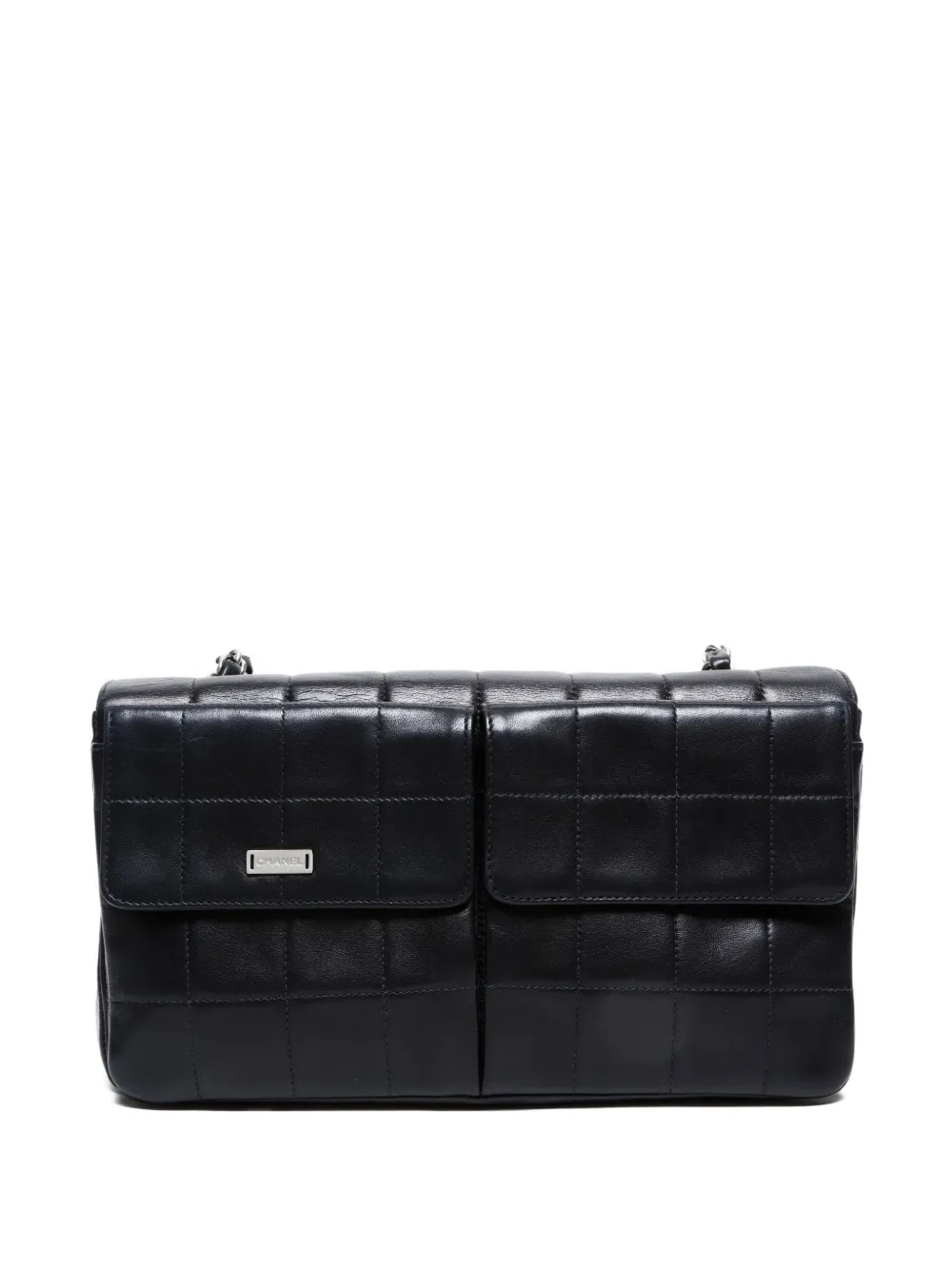 CHANEL Pre-Owned 2000-2002 Chocolate Bar 2.55 shoulder bag - ブラック CHANEL Pre-Owned 2000-2002 Chocolate Bar 2.55 shoulder bag - ブラック