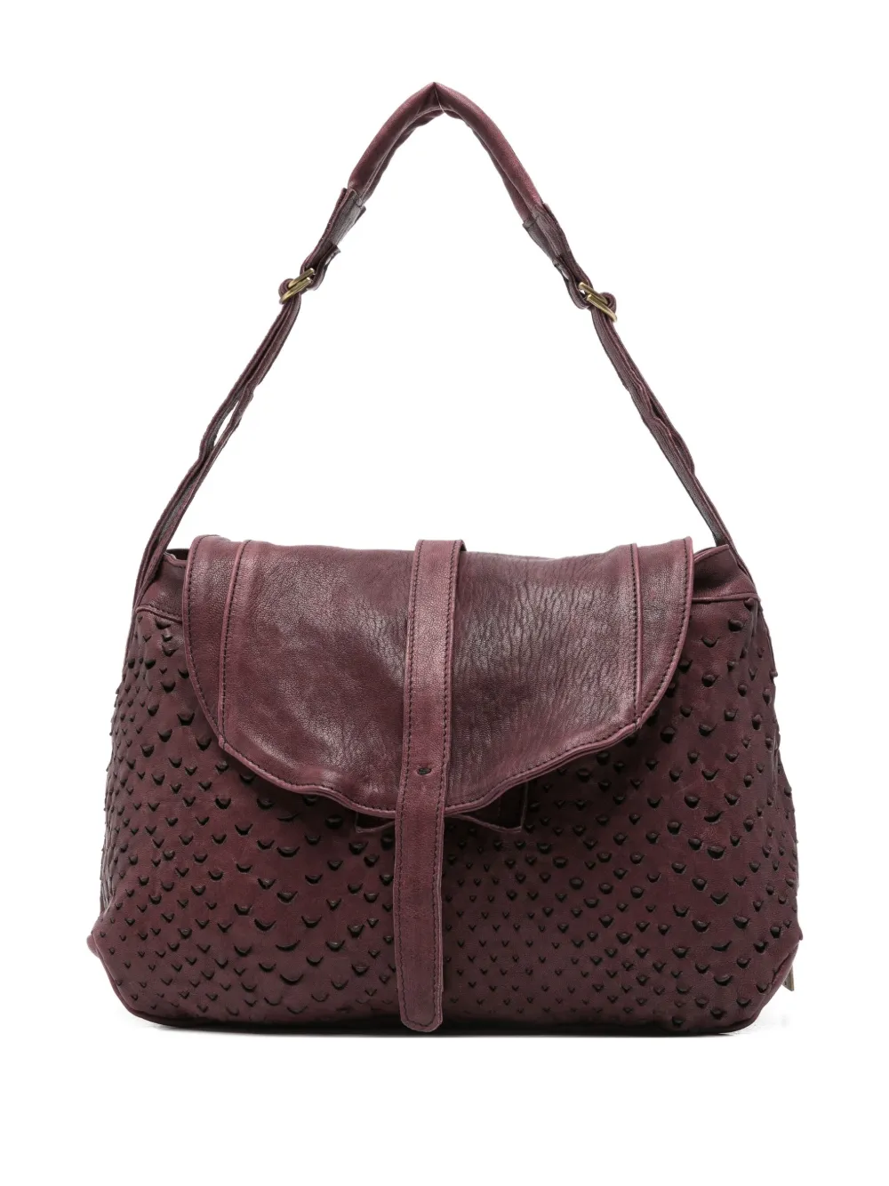 Mialuis Do Leather Shoulder Bag In Red
