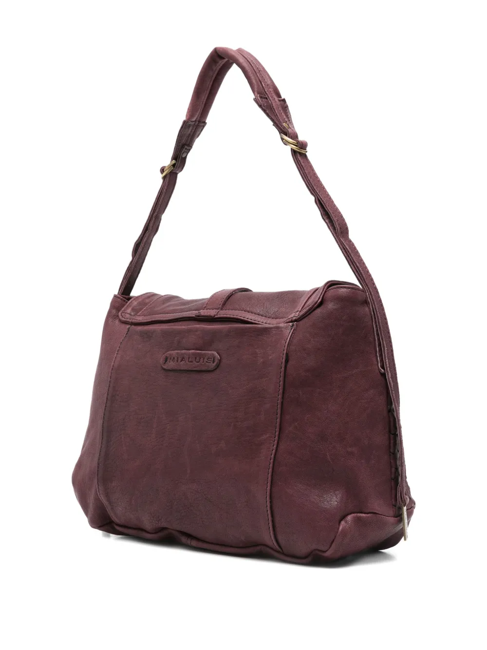 Mialuis Do Leather Shoulder Bag In Red