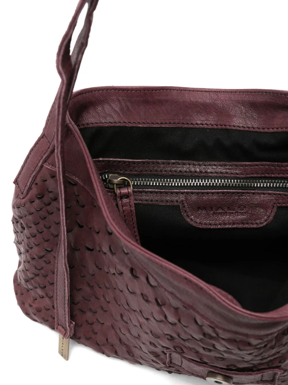 Mialuis Do Leather Shoulder Bag In Red