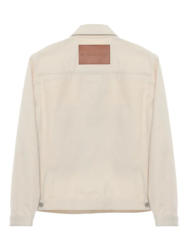 Jil Sander patch-pocket Cotton Jacket | Neutrals | FARFETCH IN