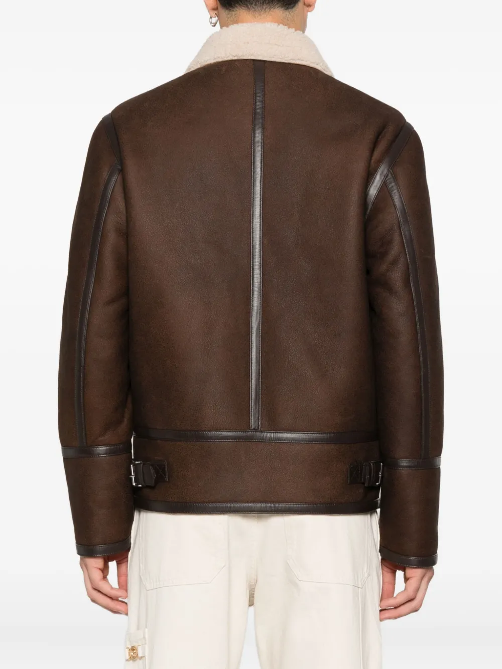 DONDUP Jack met lammy kraag Bruin