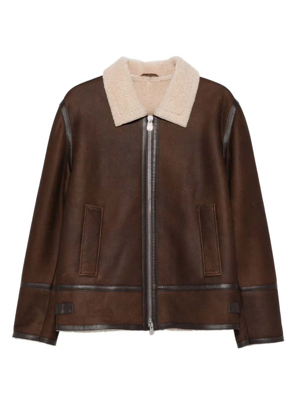 DONDUP Jack met lammy kraag Bruin