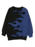Molo flame-embroidered sweatshirt - Black