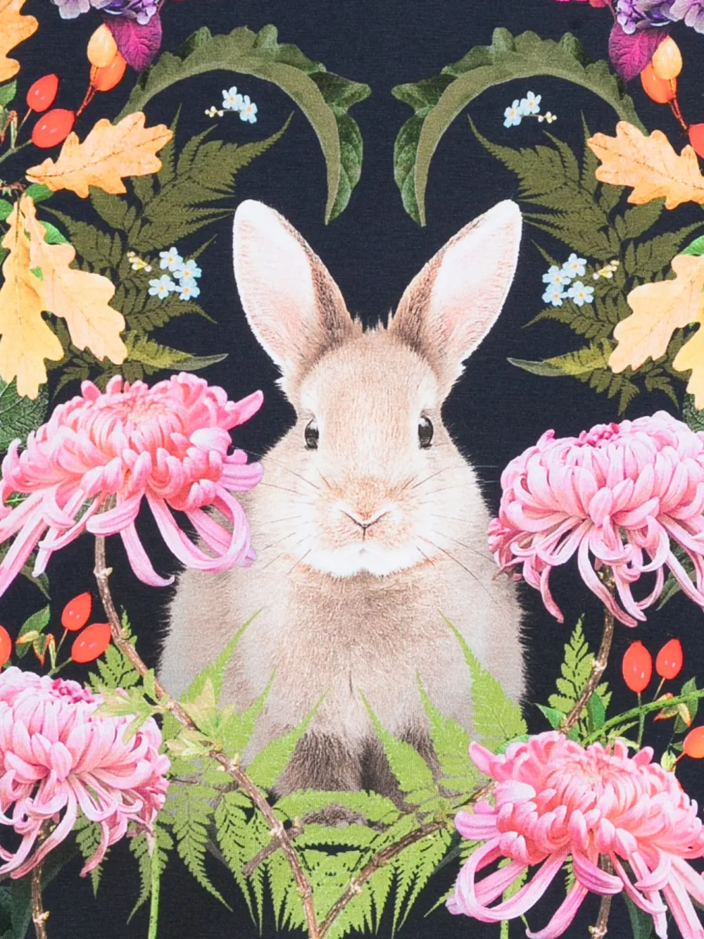 Molo rabbit floral-print sweatshirt Blauw