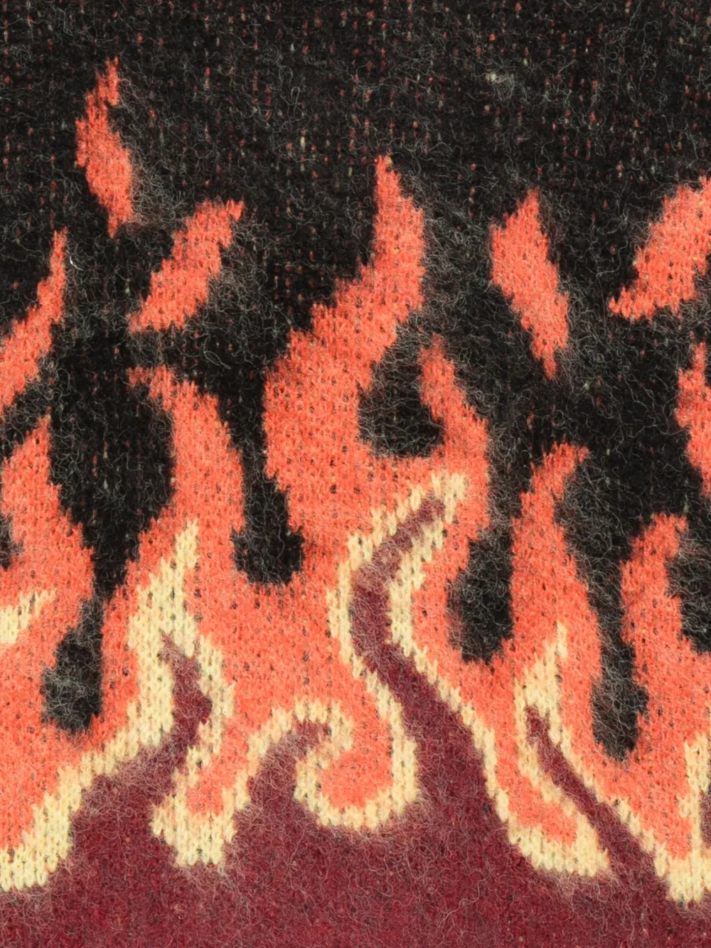Molo flame-pattern knit sweater Oranje