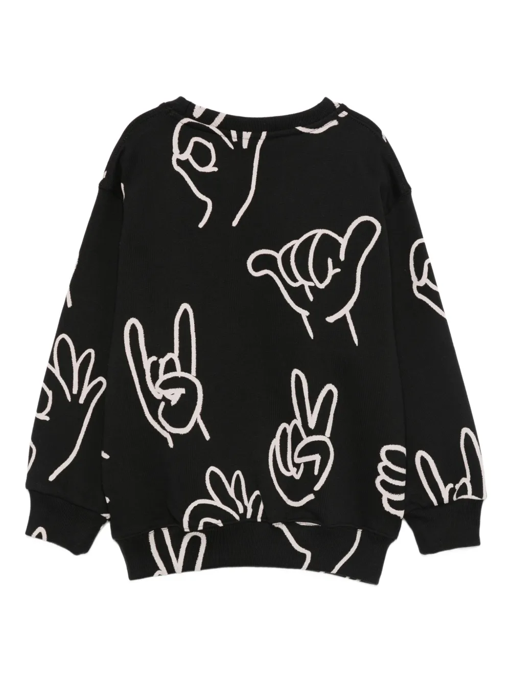 Molo Sweater met print en lange mouwen Zwart