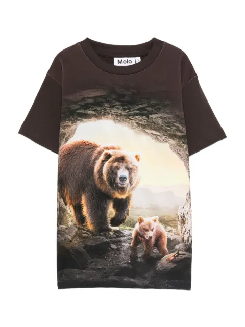Molo playera con estampado Bear Cave