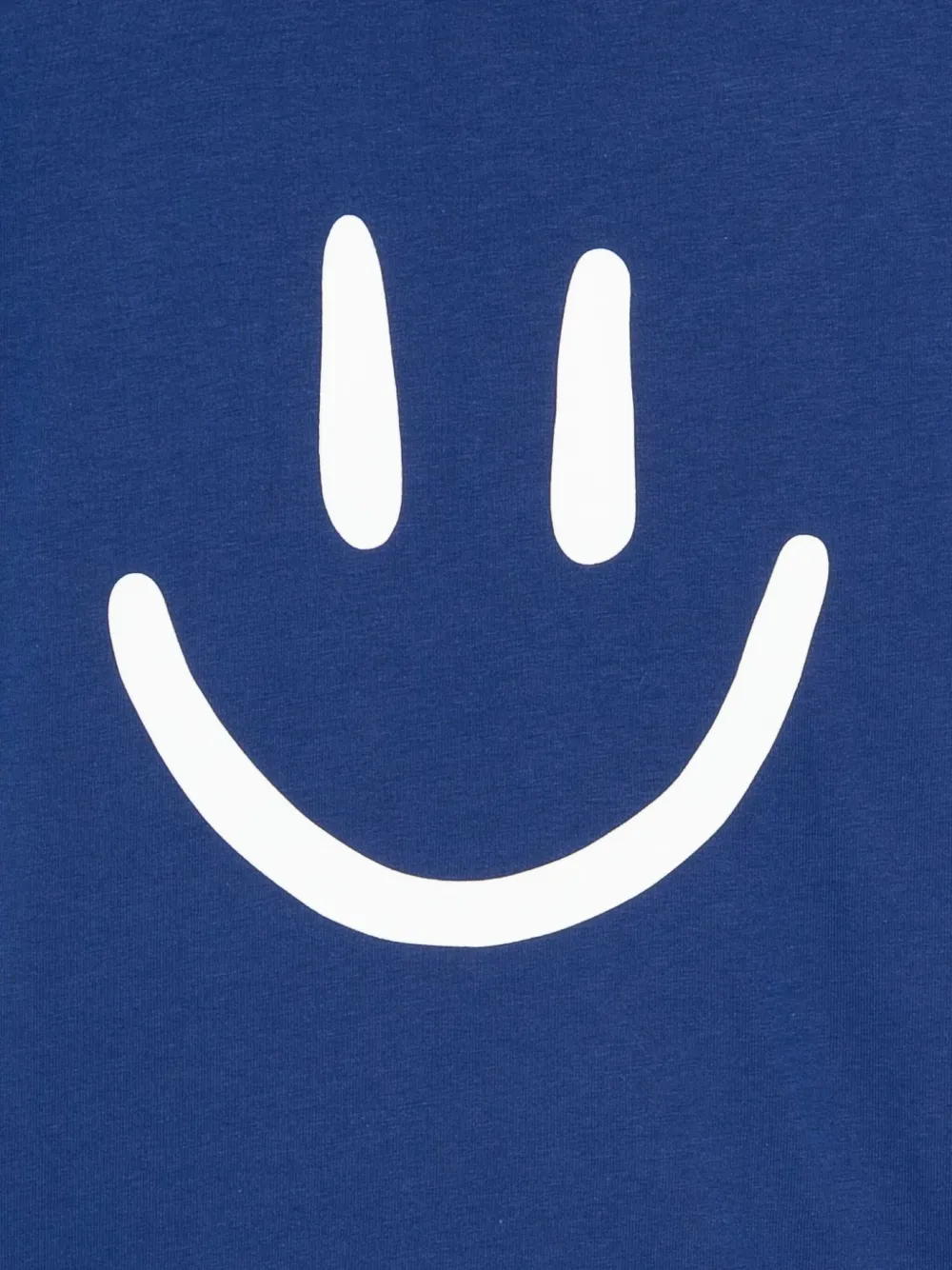Molo Katoenen T-shirt met smiley-print Blauw