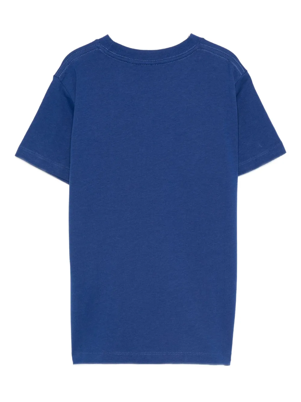 Molo Katoenen T-shirt met smiley-print Blauw
