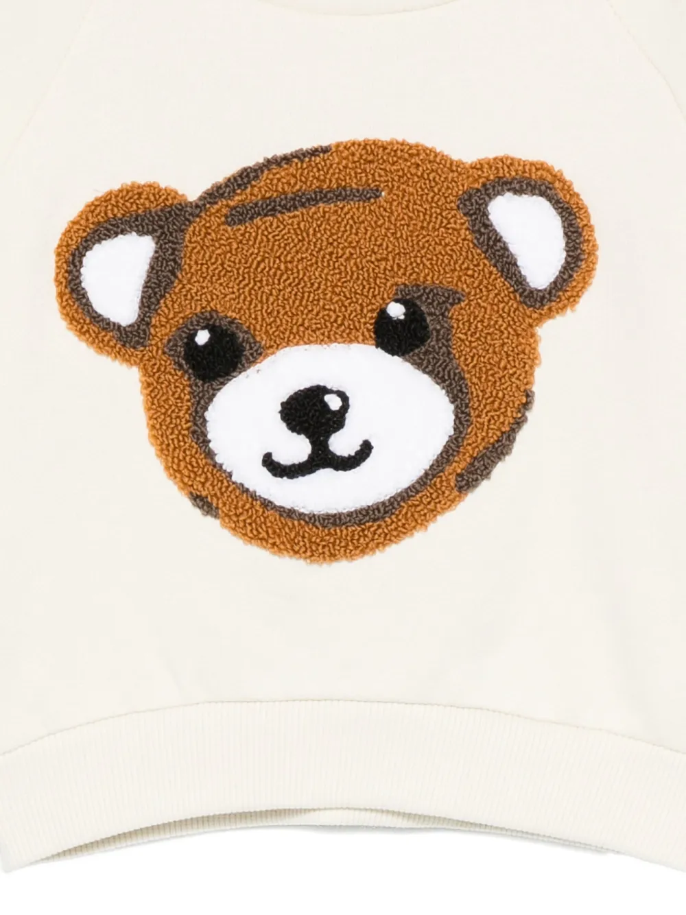 Molo Sweater met geborduurde teddybeer Beige